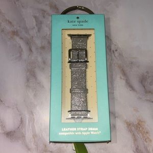 NWT Kate, spade leather strap 38 mm compatible with Apple Watch